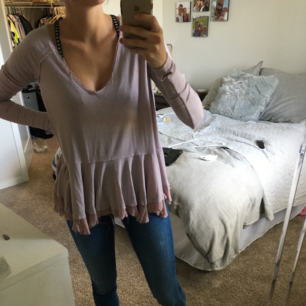 Free people light pink tunic